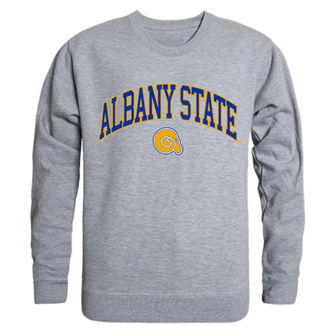 ASU Albany State University Campus Crewneck Pullover Sweatshirt Sweater Heather Grey-Campus-Wardrobe