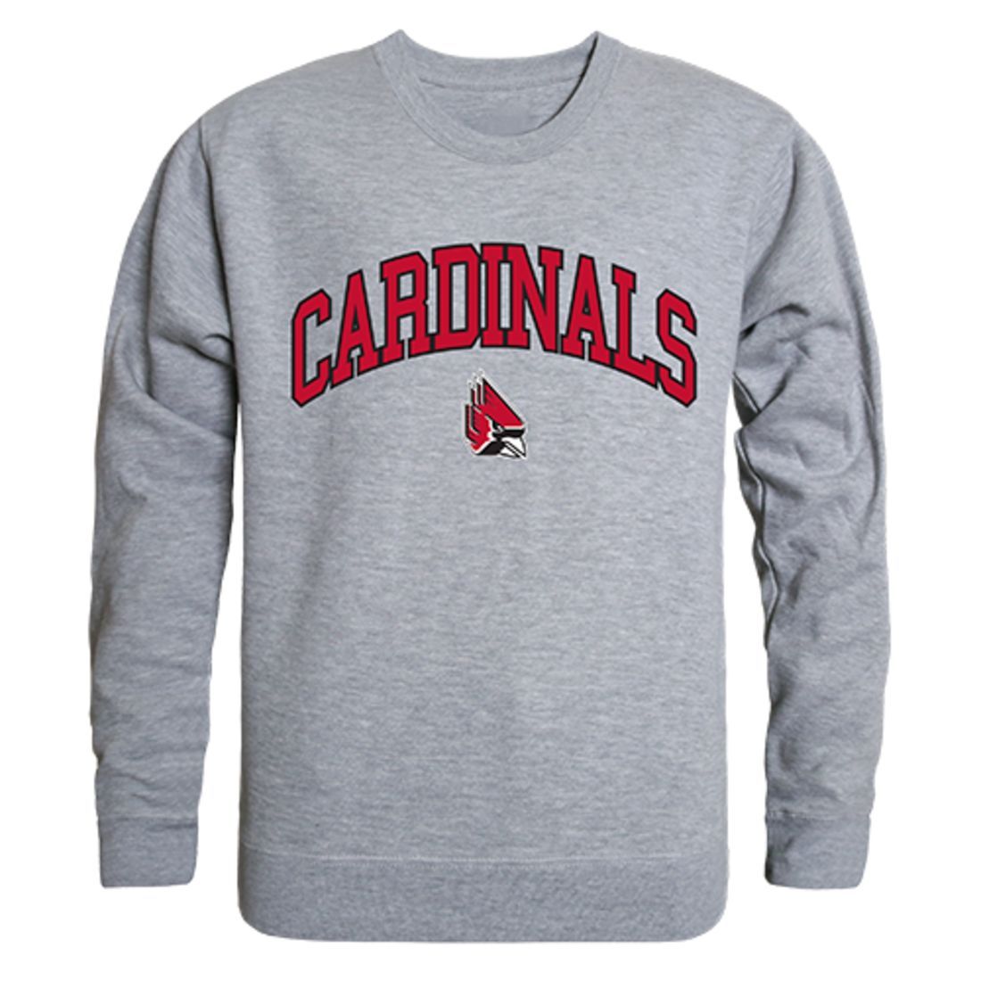 BSU Ball State University Campus Crewneck Pullover Sweatshirt Sweater Heather Grey-Campus-Wardrobe