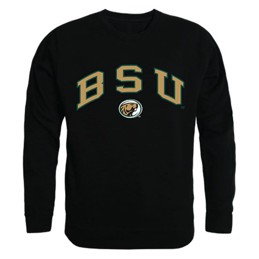 BSU Bemidji State University Campus Crewneck Pullover Sweatshirt Sweater Black-Campus-Wardrobe