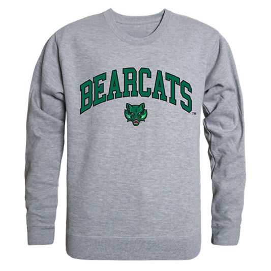 SUNY Binghamton University Campus Crewneck Pullover Sweatshirt Sweater Heather Grey-Campus-Wardrobe