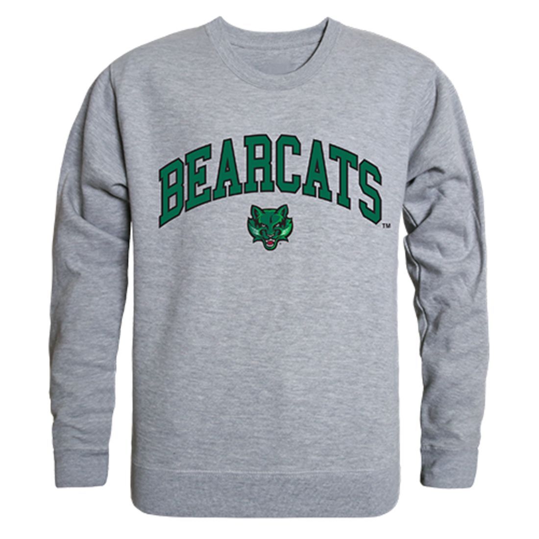 SUNY Binghamton University Campus Crewneck Pullover Sweatshirt Sweater Heather Grey-Campus-Wardrobe