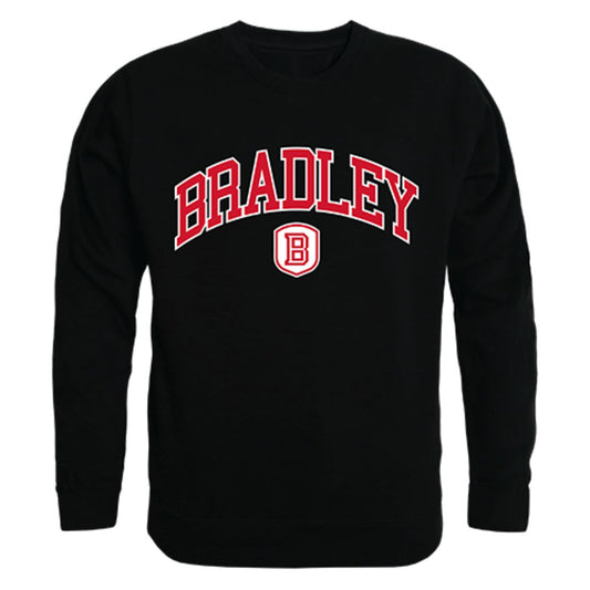 Bradley University Campus Crewneck Pullover Sweatshirt Sweater Black-Campus-Wardrobe