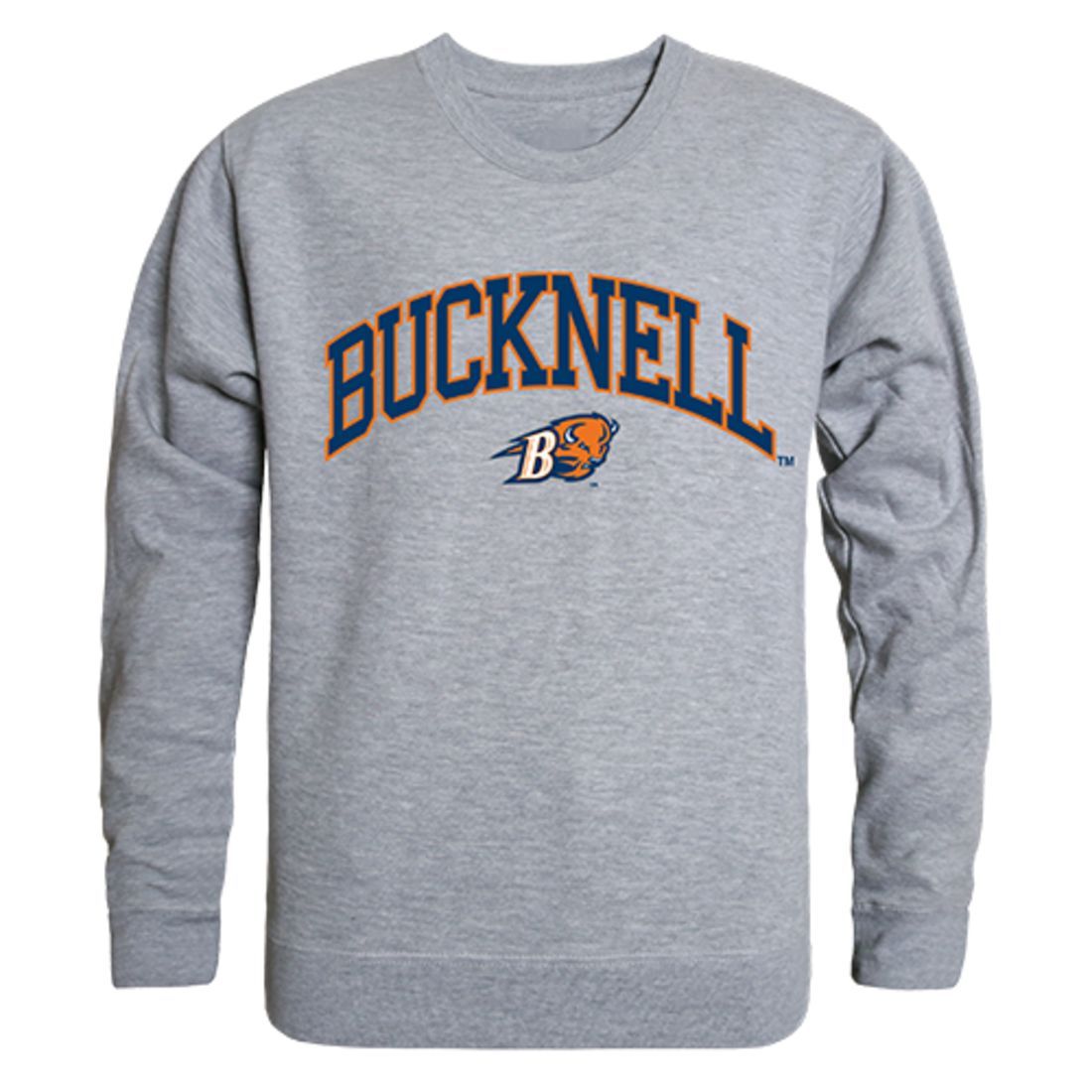 Bucknell University Campus Crewneck Pullover Sweatshirt Sweater Heather Grey-Campus-Wardrobe