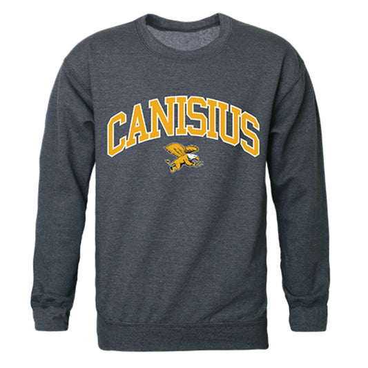 Canisius College Campus Crewneck Pullover Sweatshirt Sweater Heather Charcoal-Campus-Wardrobe