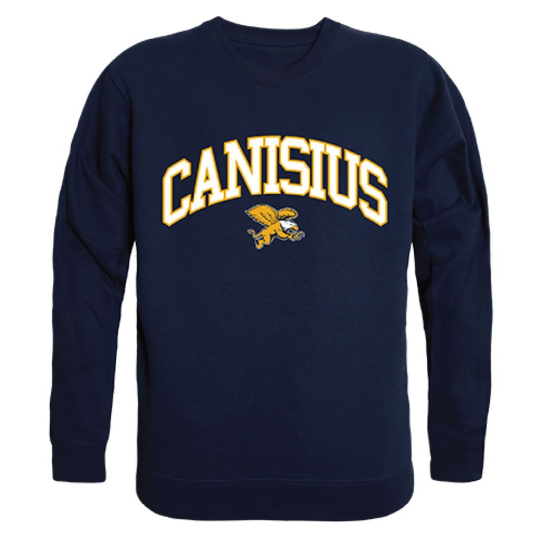 Canisius College Campus Crewneck Pullover Sweatshirt Sweater Navy-Campus-Wardrobe