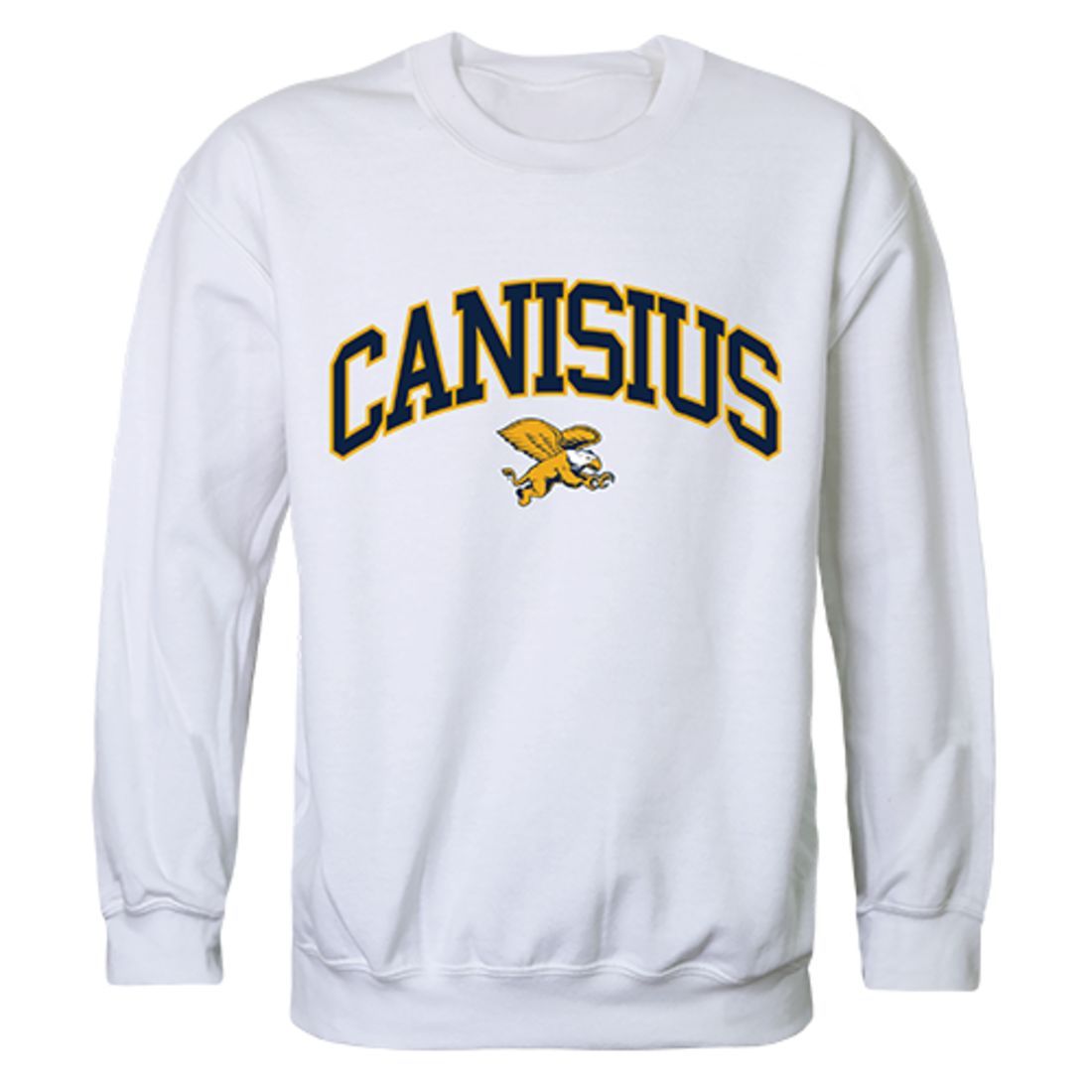 Canisius College Campus Crewneck Pullover Sweatshirt Sweater White-Campus-Wardrobe