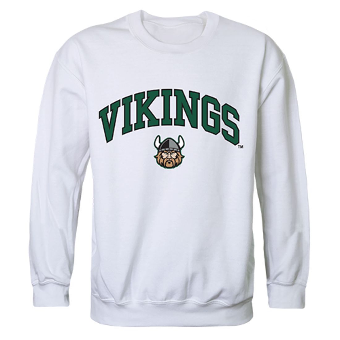 CSU Cleveland State University Campus Crewneck Pullover Sweatshirt Sweater White-Campus-Wardrobe