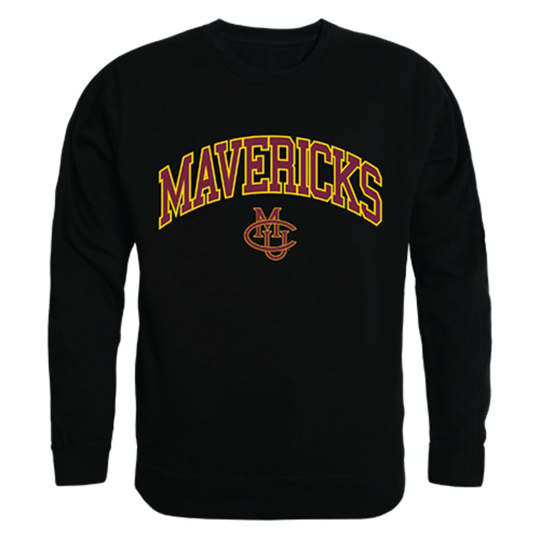 CMU Colorado Mesa University Campus Crewneck Pullover Sweatshirt Sweater Black-Campus-Wardrobe