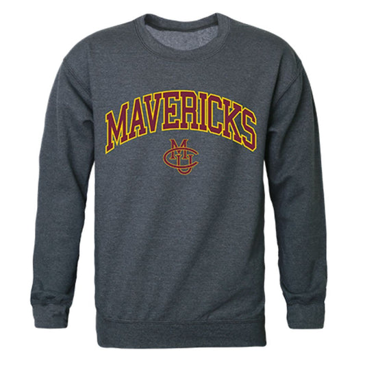 CMU Colorado Mesa University Campus Crewneck Pullover Sweatshirt Sweater Heather Charcoal-Campus-Wardrobe