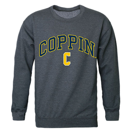 CSU Coppin State University Campus Crewneck Pullover Sweatshirt Sweater Heather Charcoal-Campus-Wardrobe