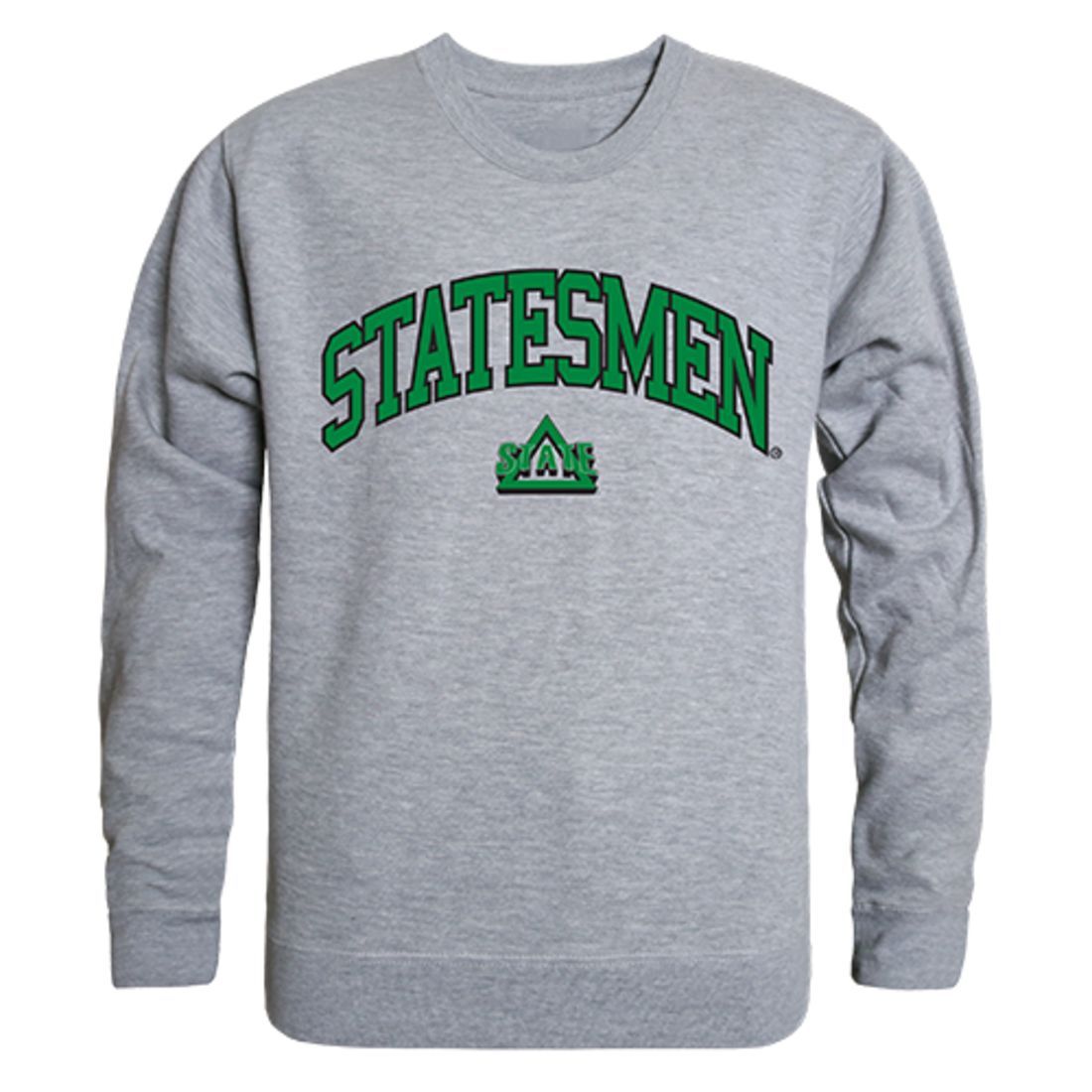 DSU Delta State University Campus Crewneck Pullover Sweatshirt Sweater Heather Grey-Campus-Wardrobe