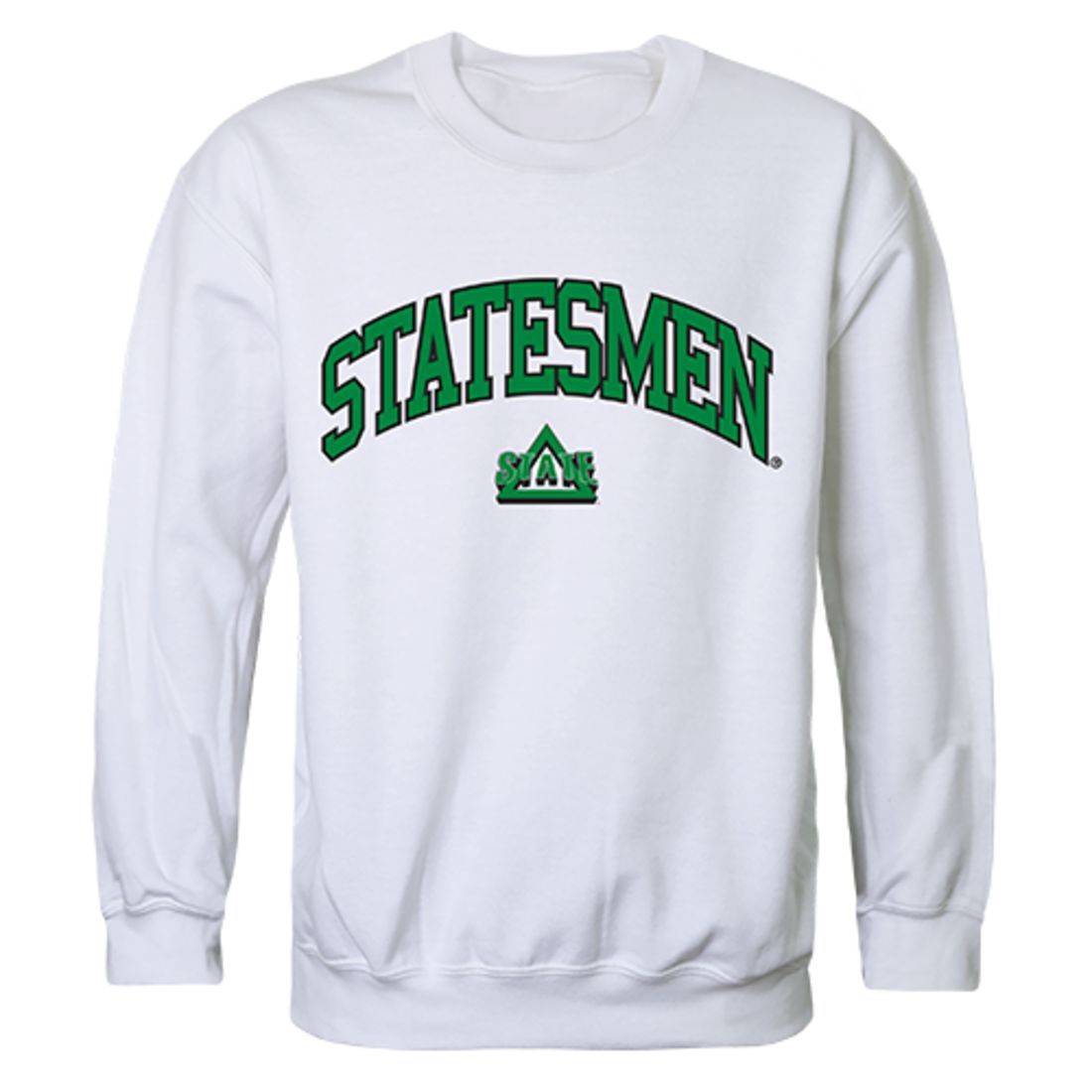 DSU Delta State University Campus Crewneck Pullover Sweatshirt Sweater White-Campus-Wardrobe