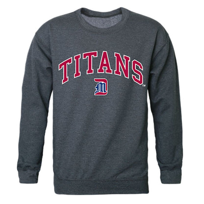 UDM University of Detroit Mercy Campus Crewneck Pullover Sweatshirt Sweater Heather Charcoal-Campus-Wardrobe