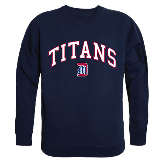 UDM University of Detroit Mercy Campus Crewneck Pullover Sweatshirt Sweater Navy-Campus-Wardrobe