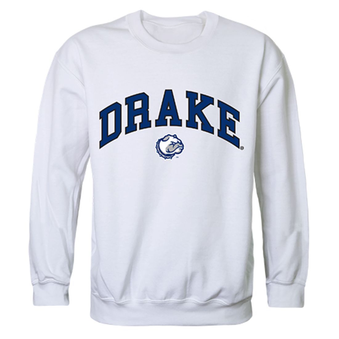 Drake University Campus Crewneck Pullover Sweatshirt Sweater White-Campus-Wardrobe