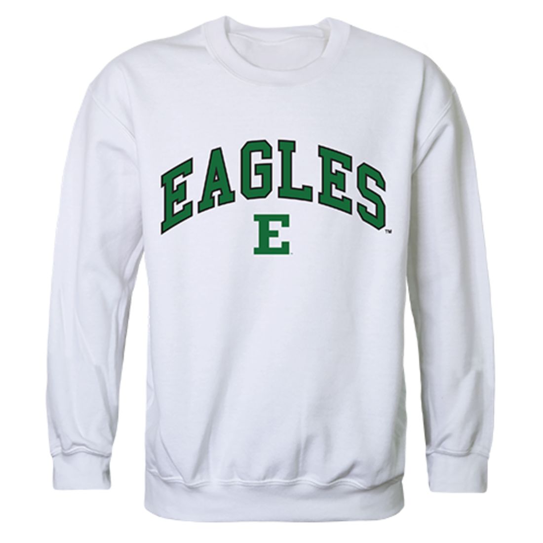 EMU Eastern Michigan University Campus Crewneck Pullover Sweatshirt Sweater White-Campus-Wardrobe