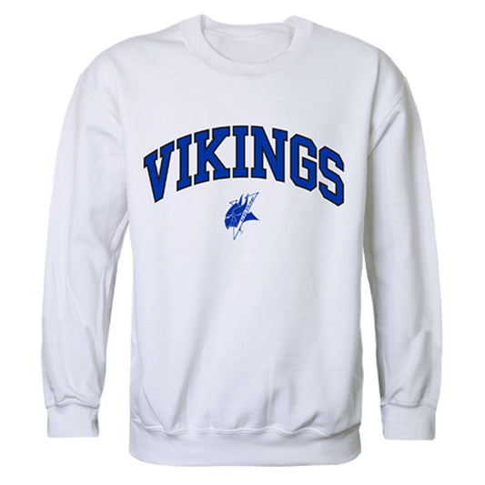 ECSU Elizabeth City State University Campus Crewneck Pullover Sweatshirt Sweater White-Campus-Wardrobe