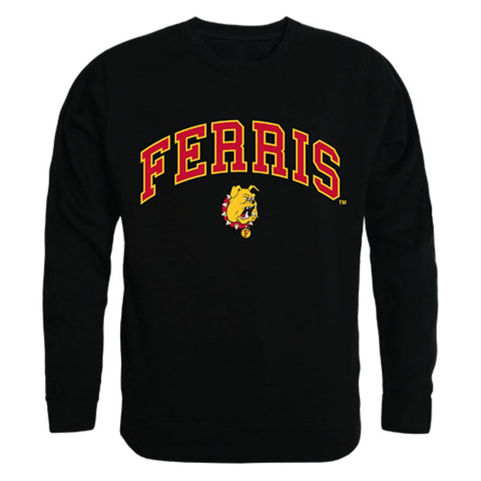 FSU Ferris State University Campus Crewneck Pullover Sweatshirt Sweater Black-Campus-Wardrobe
