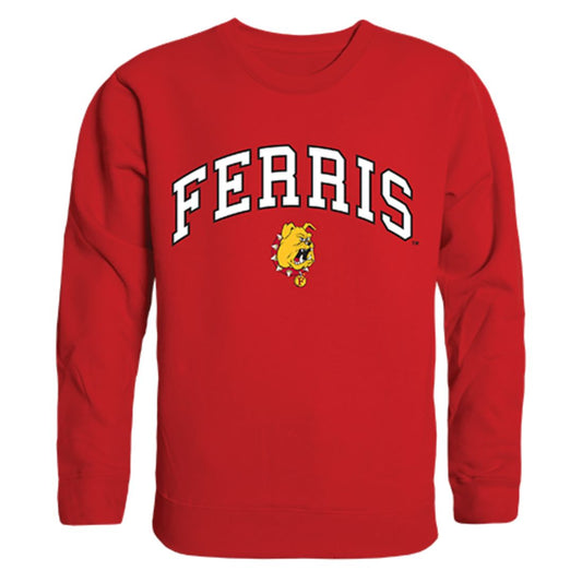 FSU Ferris State University Campus Crewneck Pullover Sweatshirt Sweater Red-Campus-Wardrobe