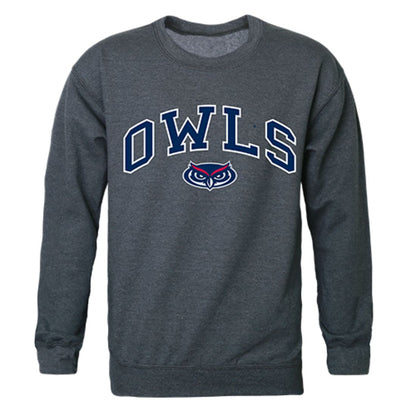 FAU Florida Atlantic University Campus Crewneck Pullover Sweatshirt Sweater Heather Charcoal-Campus-Wardrobe