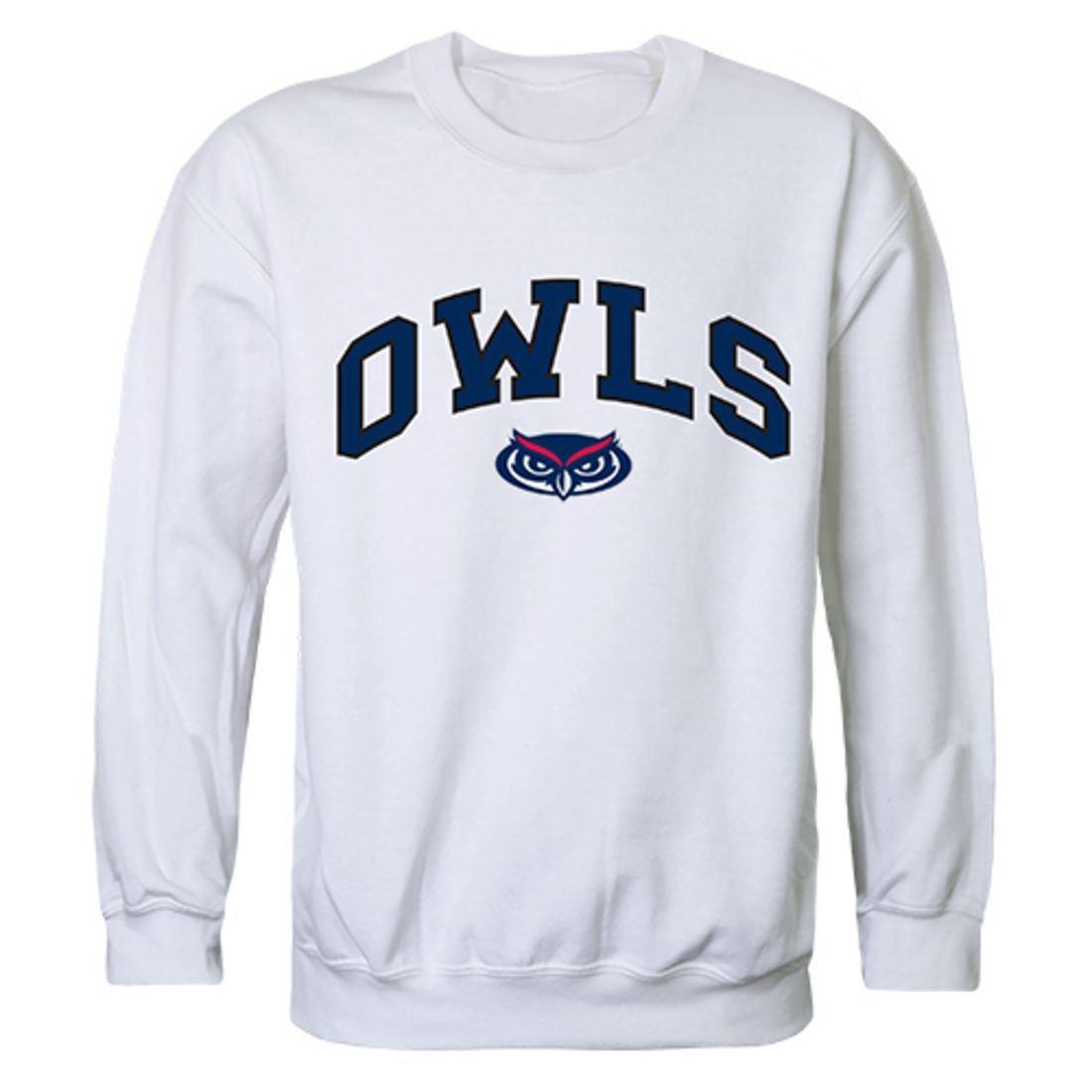 FAU Florida Atlantic University Campus Crewneck Pullover Sweatshirt Sweater White-Campus-Wardrobe