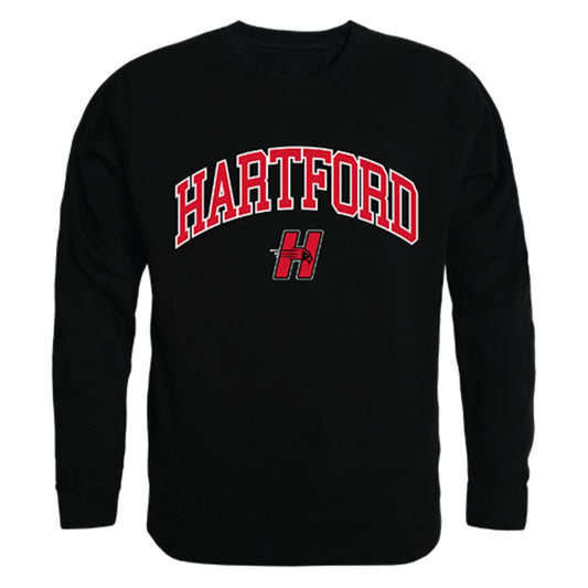 University of Hartford Campus Crewneck Pullover Sweatshirt Sweater Black-Campus-Wardrobe