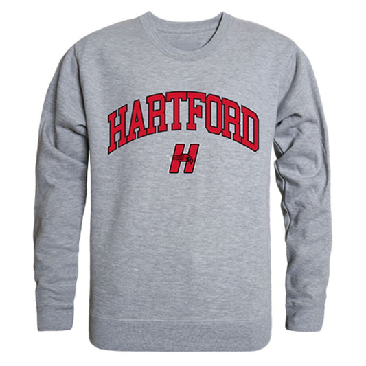 University of Hartford Campus Crewneck Pullover Sweatshirt Sweater Heather Grey-Campus-Wardrobe