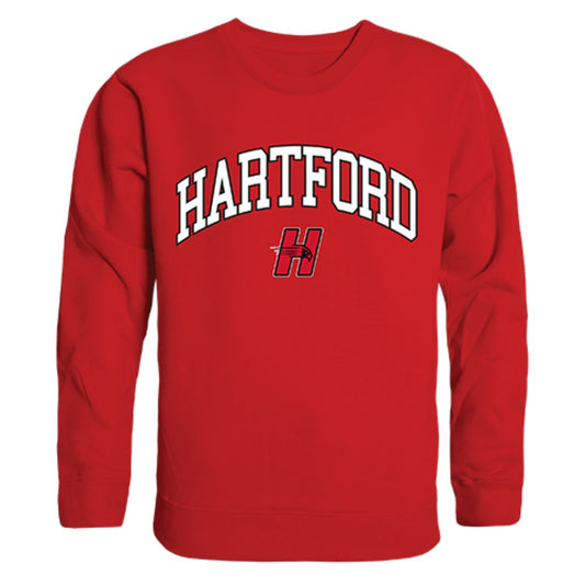 University of Hartford Campus Crewneck Pullover Sweatshirt Sweater Red-Campus-Wardrobe