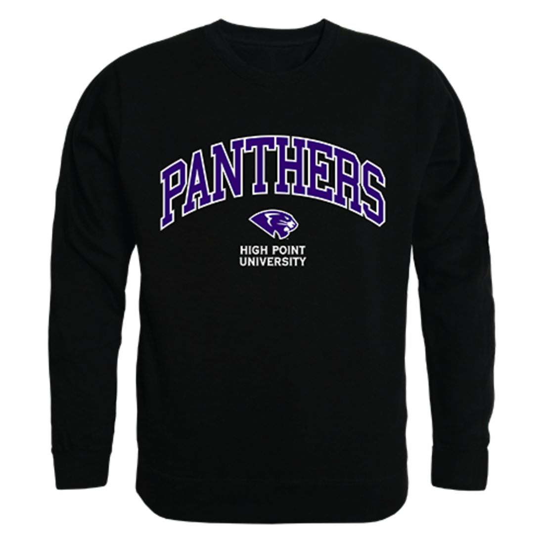 HPU High Point University Campus Crewneck Pullover Sweatshirt Sweater Black-Campus-Wardrobe