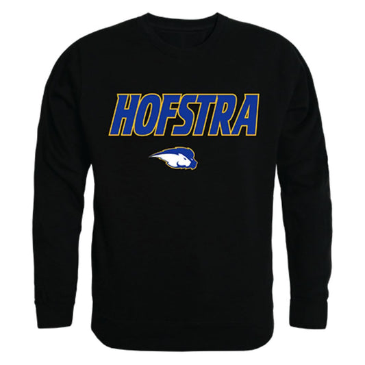 Hofstra University Campus Crewneck Pullover Sweatshirt Sweater Black-Campus-Wardrobe