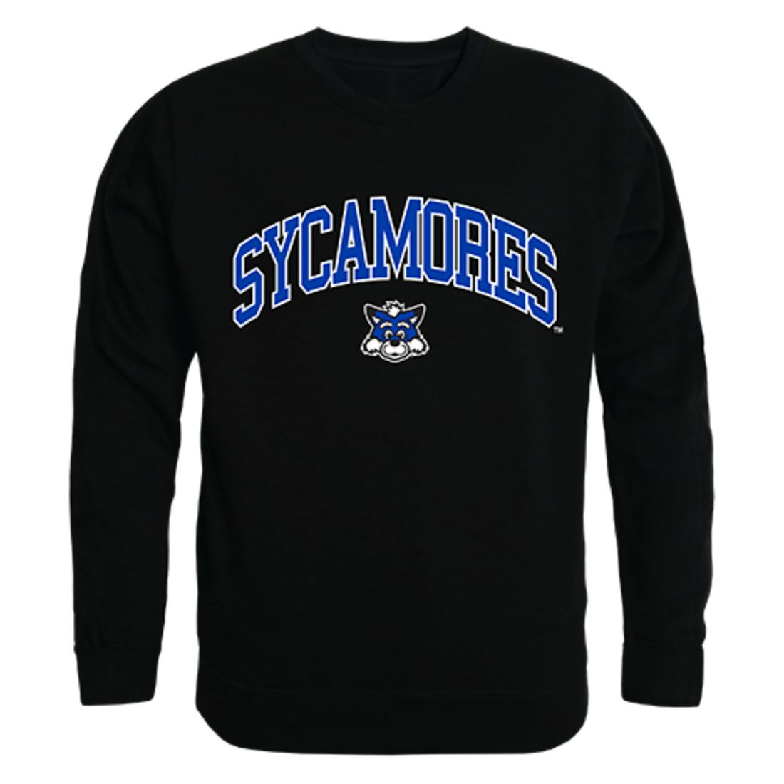 ISU Indiana State University Campus Crewneck Pullover Sweatshirt Sweater Black-Campus-Wardrobe