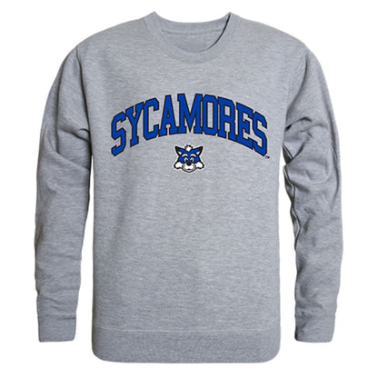 ISU Indiana State University Campus Crewneck Pullover Sweatshirt Sweater Heather Grey-Campus-Wardrobe