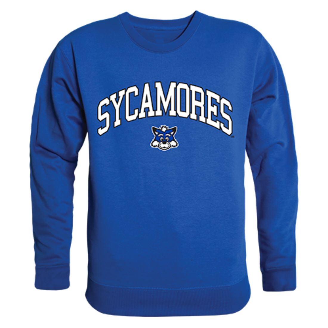 ISU Indiana State University Campus Crewneck Pullover Sweatshirt Sweater Royal-Campus-Wardrobe