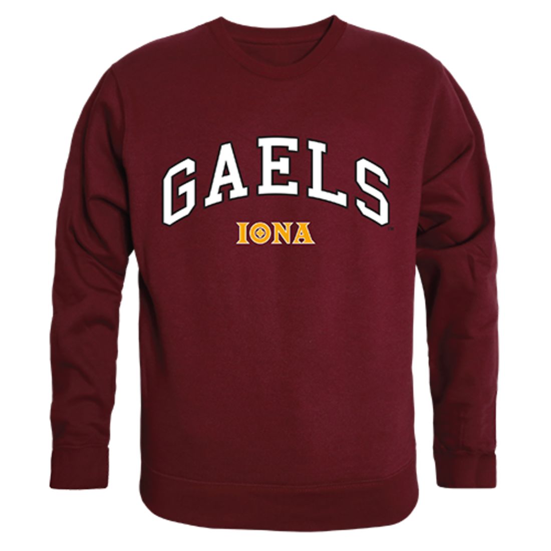 Iona College Campus Crewneck Pullover Sweatshirt Sweater Maroon-Campus-Wardrobe