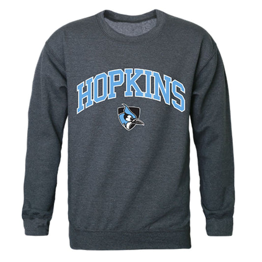 JHU Johns Hopkins University Campus Crewneck Pullover Sweatshirt Sweater Heather Charcoal-Campus-Wardrobe
