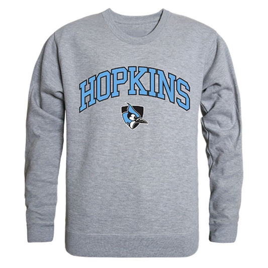JHU Johns Hopkins University Campus Crewneck Pullover Sweatshirt Sweater Heather Grey-Campus-Wardrobe