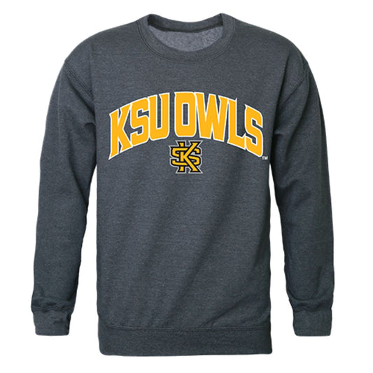 KSU Kennesaw State University Campus Crewneck Pullover Sweatshirt Sweater Heather Charcoal-Campus-Wardrobe