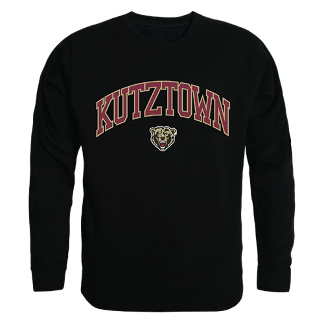 Kutztown University of Pennsylvania Campus Crewneck Pullover Sweatshirt Sweater Black-Campus-Wardrobe