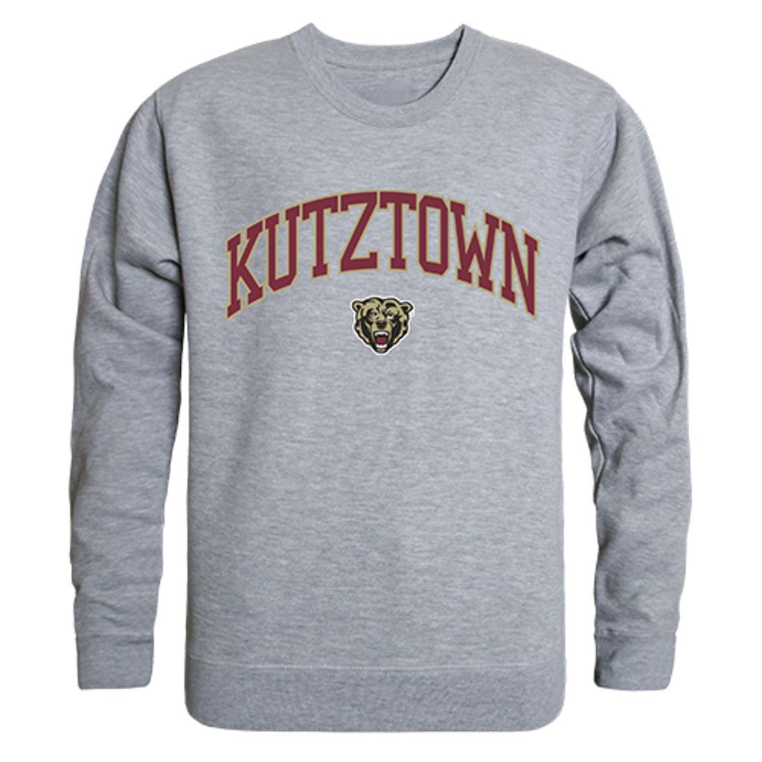 Kutztown University of Pennsylvania Campus Crewneck Pullover Sweatshirt Sweater Heather Grey-Campus-Wardrobe