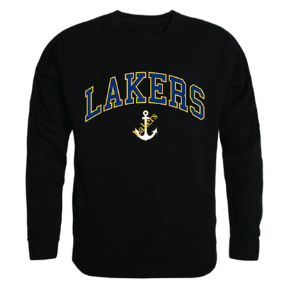 LSSU Lake Superior State University Campus Crewneck Pullover Sweatshirt Sweater Black-Campus-Wardrobe