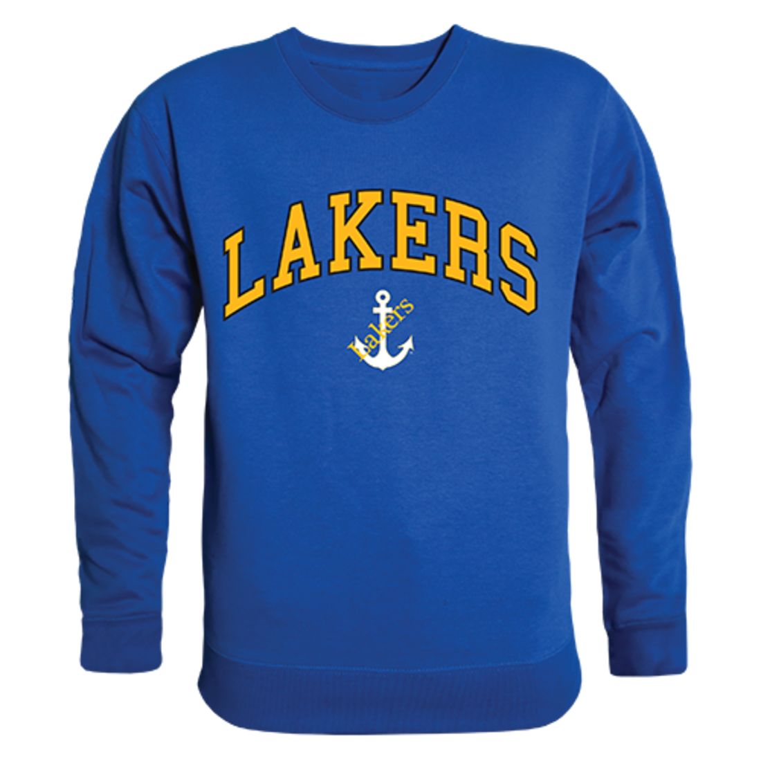 LSSU Lake Superior State University Campus Crewneck Pullover Sweatshirt Sweater Royal-Campus-Wardrobe