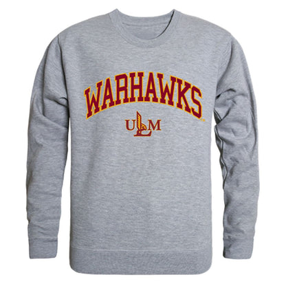 ULM University of Louisiana Monroe Campus Crewneck Pullover Sweatshirt Sweater Heather Grey-Campus-Wardrobe