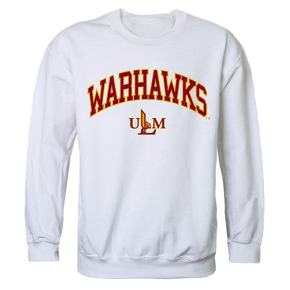 ULM University of Louisiana Monroe Campus Crewneck Pullover Sweatshirt Sweater White-Campus-Wardrobe