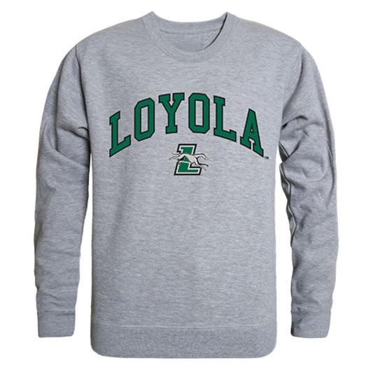 Loyola University Maryland Campus Crewneck Pullover Sweatshirt Sweater Heather Grey-Campus-Wardrobe