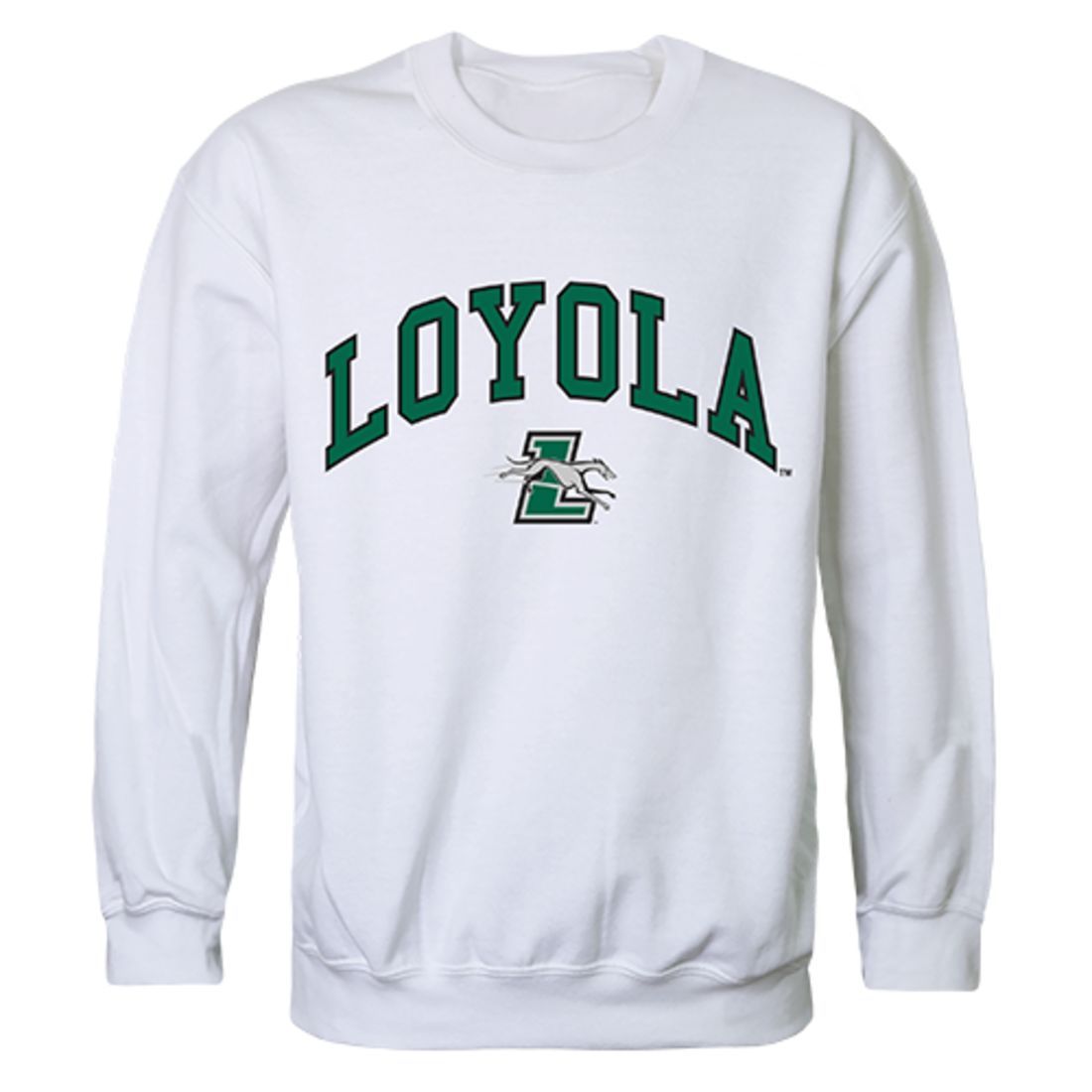 Loyola University Maryland Campus Crewneck Pullover Sweatshirt Sweater White-Campus-Wardrobe