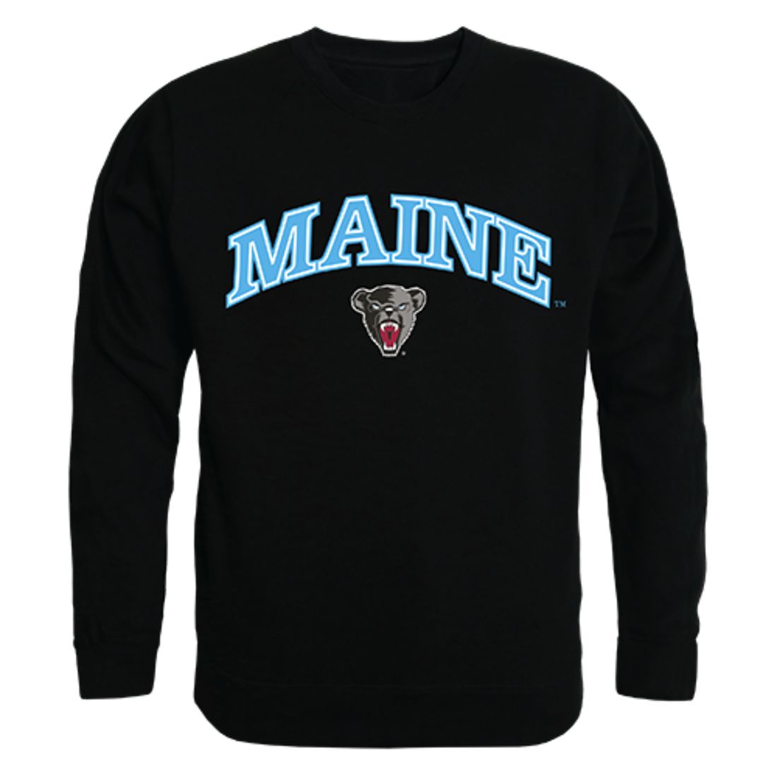 UMaine University of Maine Campus Crewneck Pullover Sweatshirt Sweater Black-Campus-Wardrobe