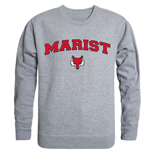 Marist College Campus Crewneck Pullover Sweatshirt Sweater Heather Grey-Campus-Wardrobe