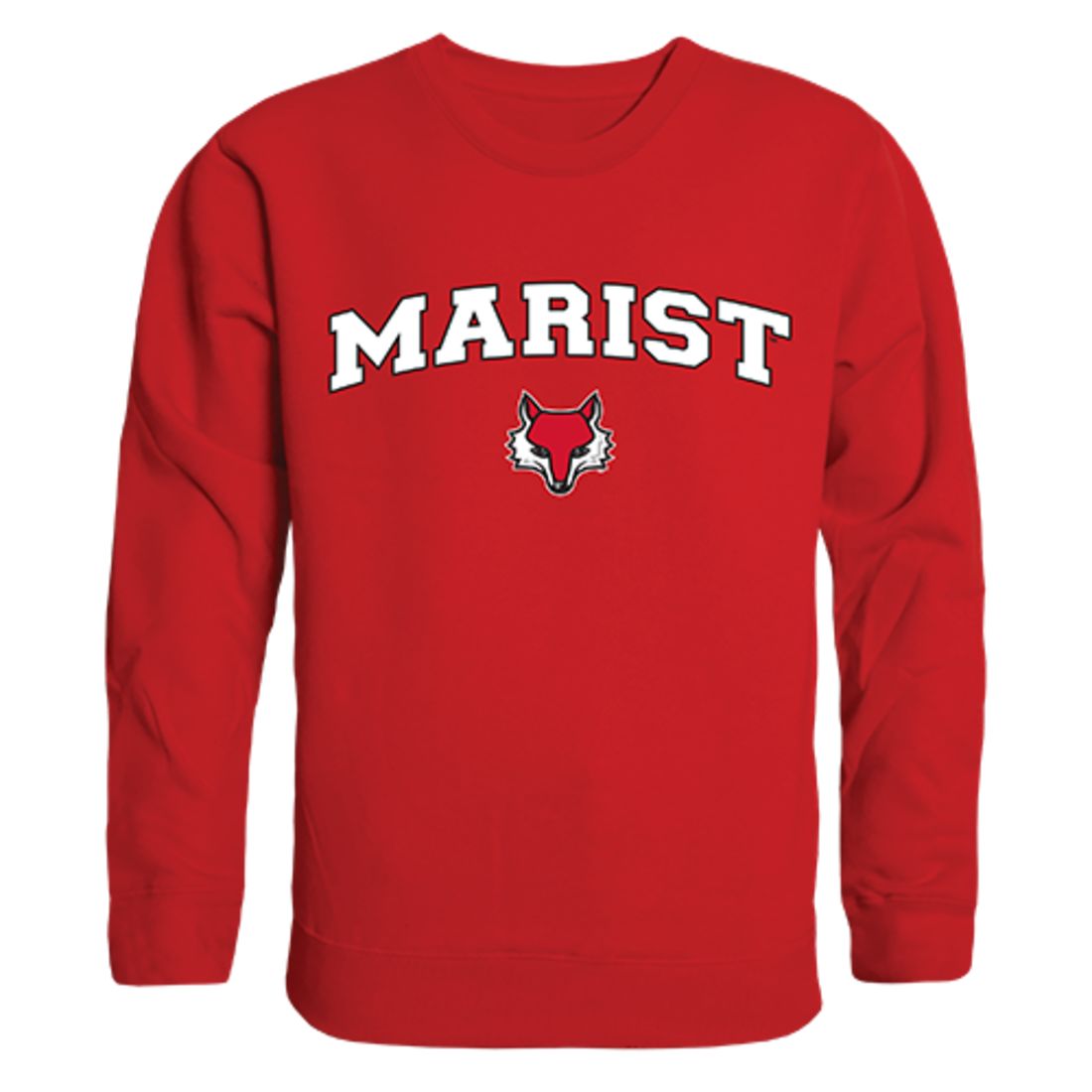 Marist College Campus Crewneck Pullover Sweatshirt Sweater Red-Campus-Wardrobe