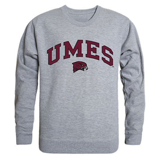 UMES University of Maryland Eastern Shore Campus Crewneck Pullover Sweatshirt Sweater Heather Grey-Campus-Wardrobe