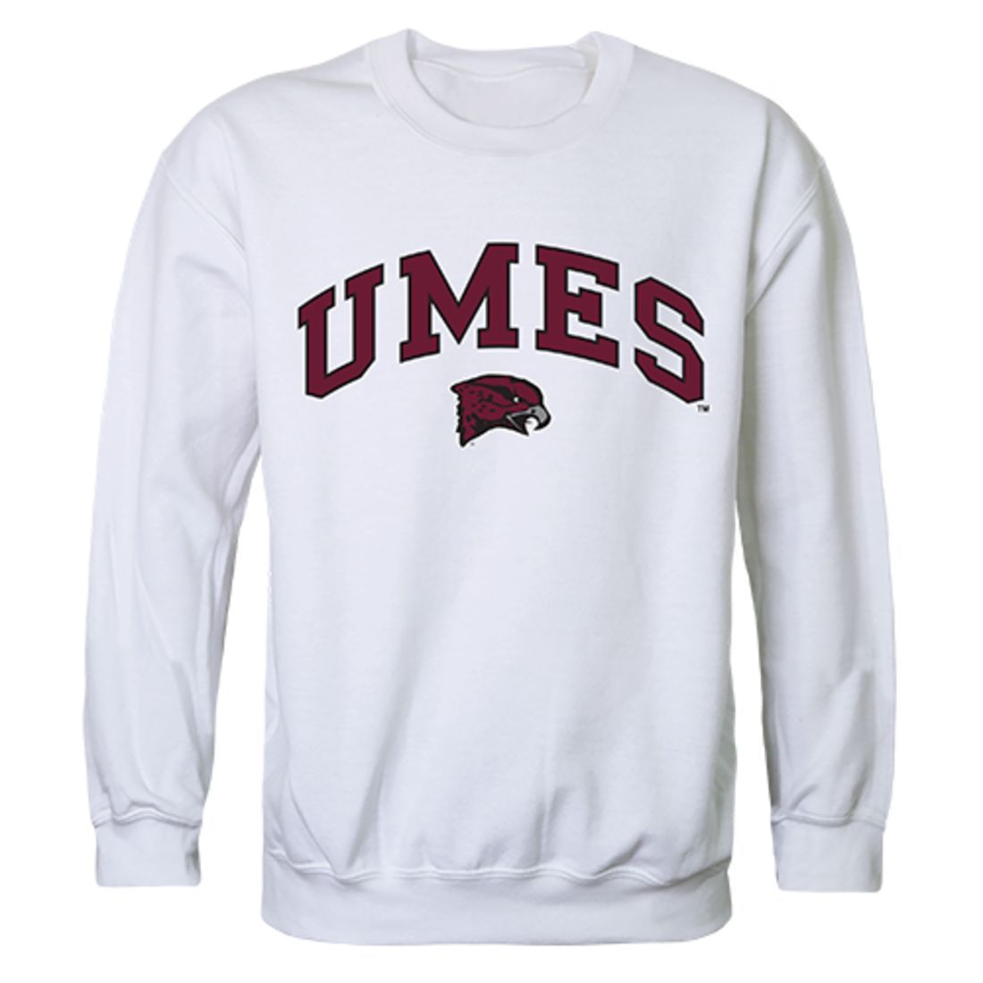 UMES University of Maryland Eastern Shore Campus Crewneck Pullover Sweatshirt Sweater White-Campus-Wardrobe